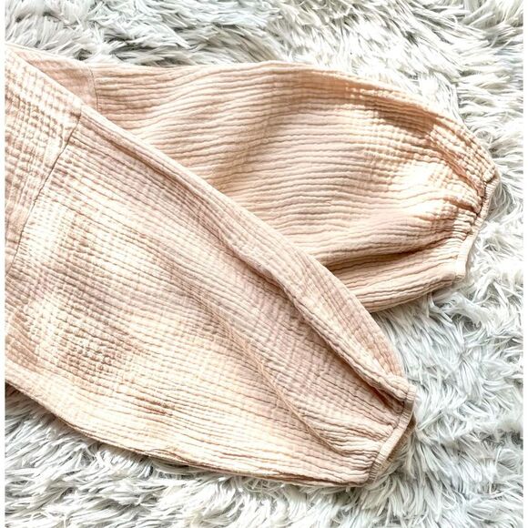 Lumière Dress Tan Spring Summer Button Down Long Sleeve Size Medium - Picture 7 of 10
